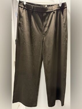HALARA Wide Leg Pants in Olive Brown